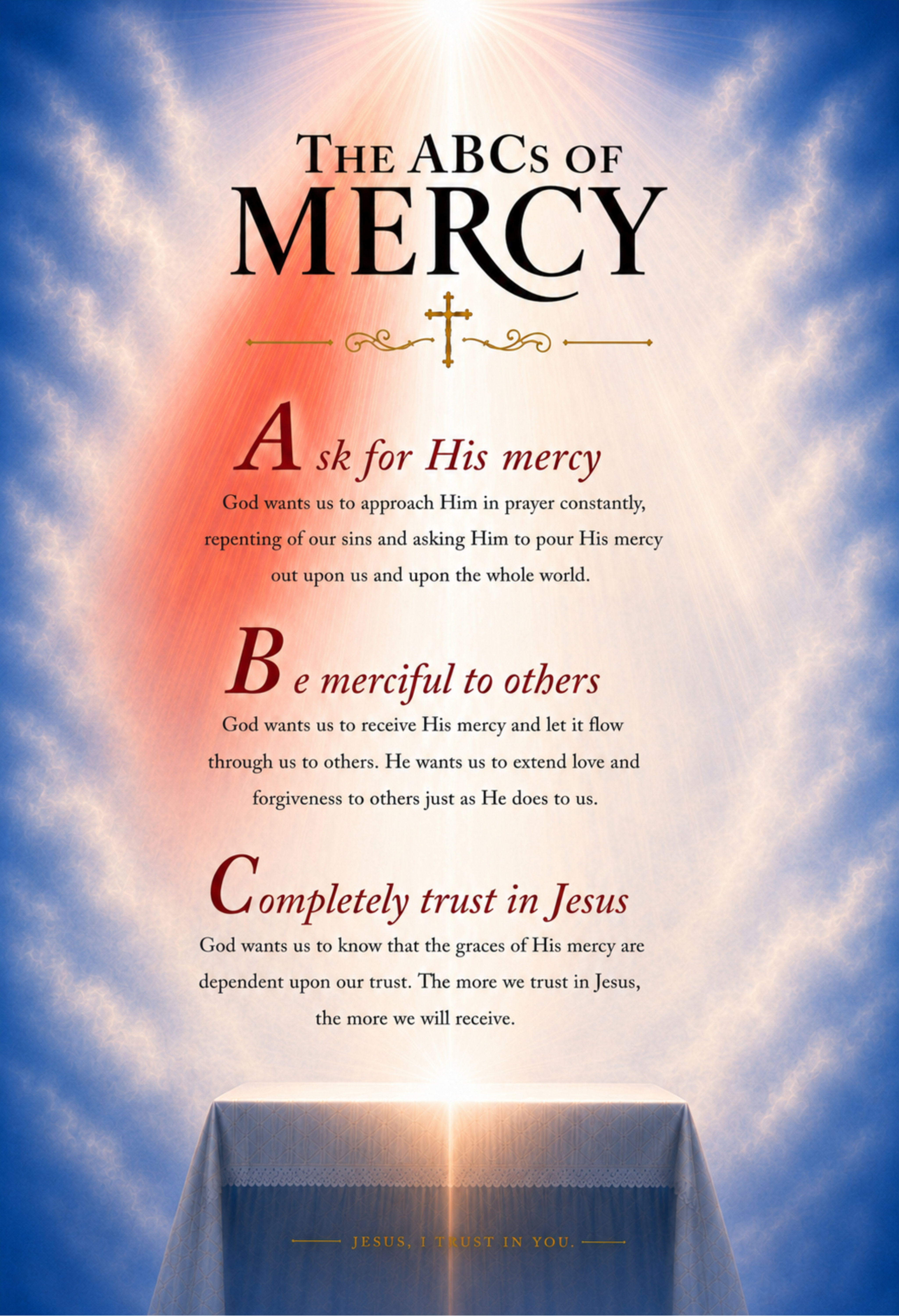Divine Mercy Posters